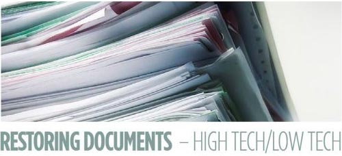 a photo of a large stack of documents