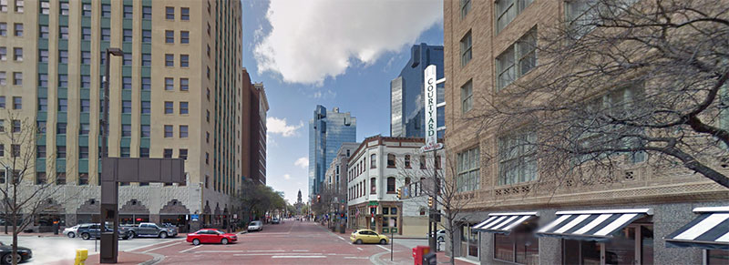 Street view in Fort Worth, TX