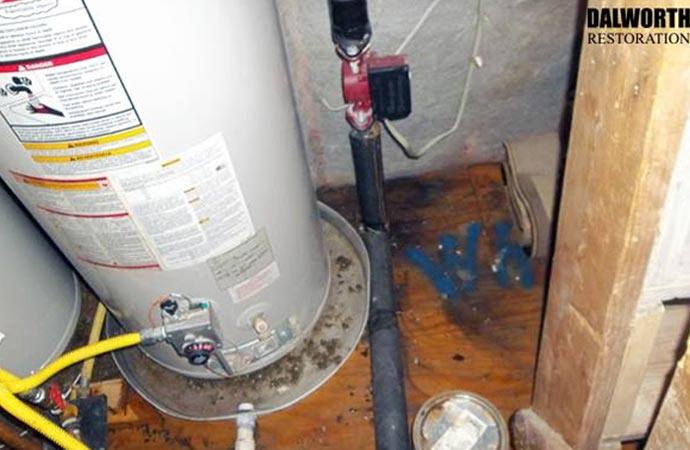Fire damage heating equipment