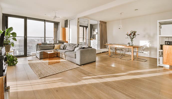Modern open living room