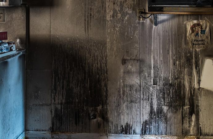 smoke damaged drywall restoration in Dallas-Fort Worth
