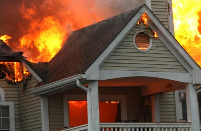 Residential home attacked by fire