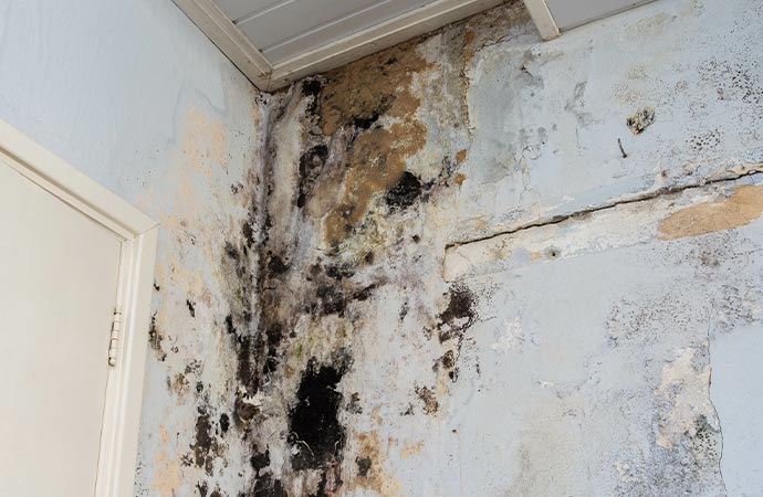 Growing mold after water damage
