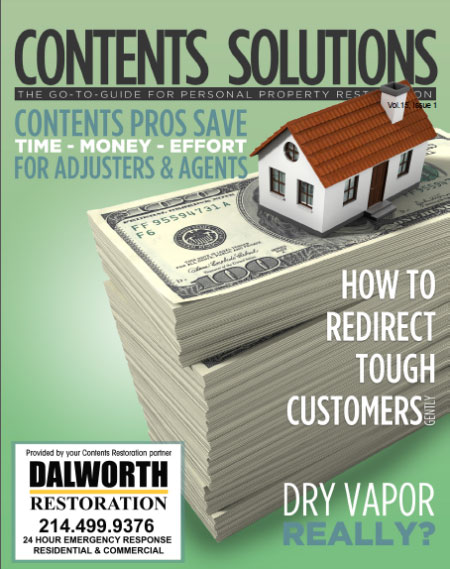 2015 First Issue of Contents Solutions an illustration of a small home on top of a large stack of dollar bills