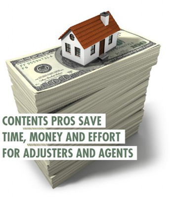 Adjusters Save Time, Money, Effort, and Get Policies Renewed an illustration of a small house on a large stack of dollar bills