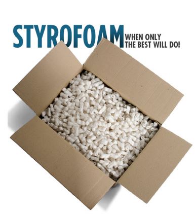 styrofoam in a box
