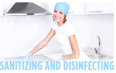 sanitizing and disinfecting