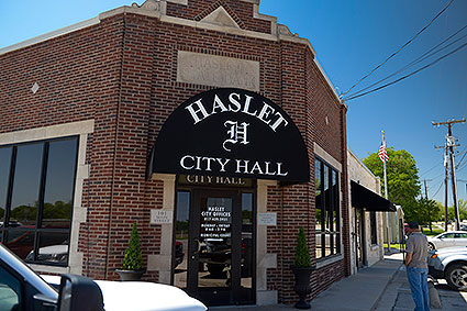 The City Hall in Haslet, TX.