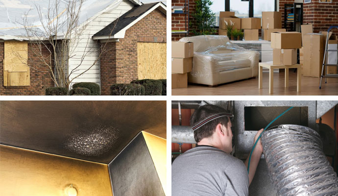 Home maintenance services collage