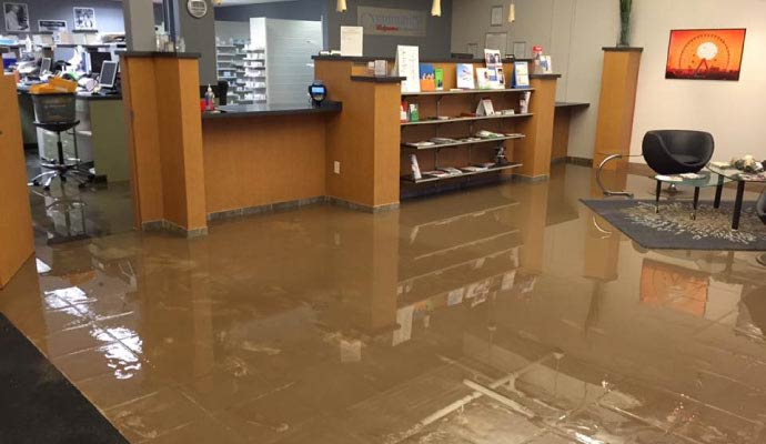 Commercial office Water Damage