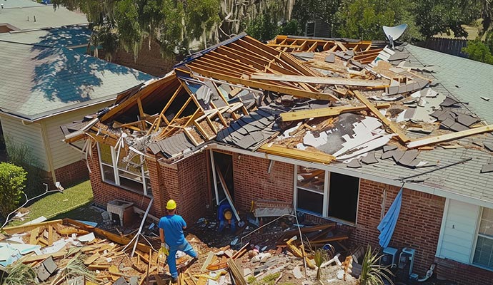 Reconstruction service for residential home