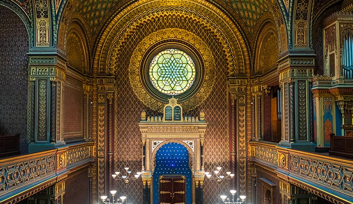 Inside of a synagogues