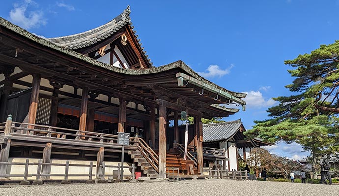 Front view of a temple