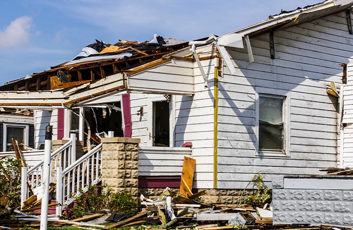 Tornado damage