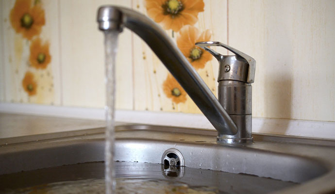 Clogged kitchen sink