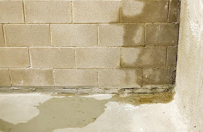 building wall slow leak