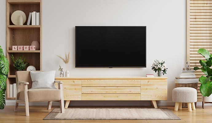 TV in modern living room