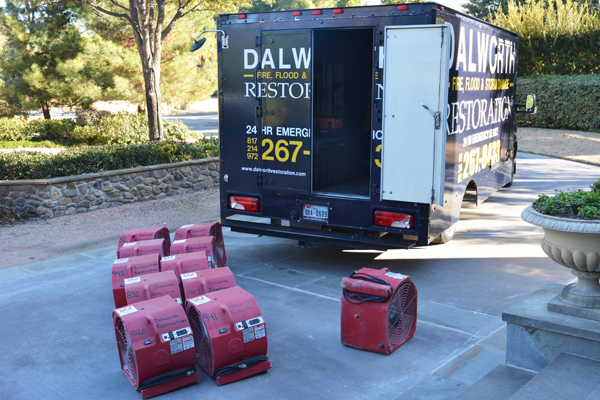 Dalworth Restoration truck and drying equipment