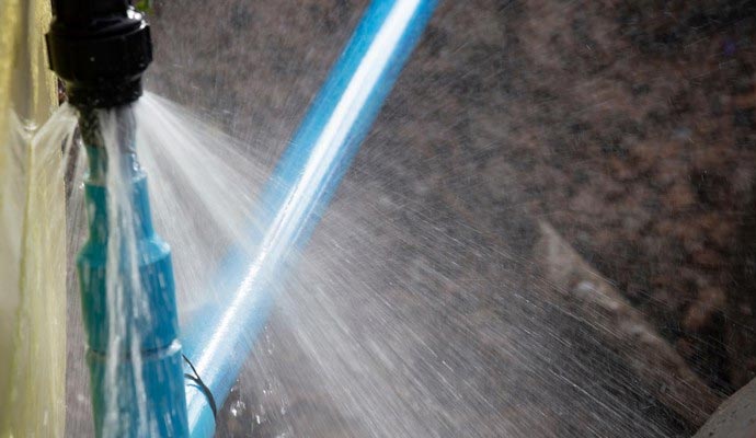 Water Pipe Break Repair Process