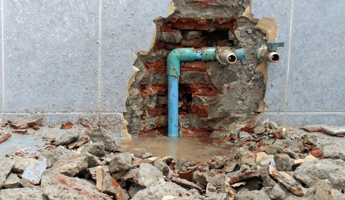 Water Pipe Break Repair