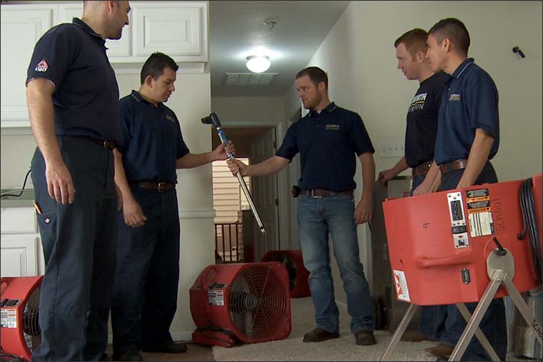 Water Restoration Technicians Being Trained at the Dalworth Facilities Water Restoration Technicians Being Trained
