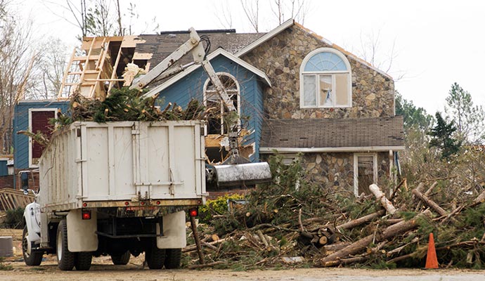 Wind Damage Inside